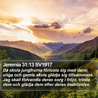 Jeremia 31:13 SV1917 Bible Verse Image