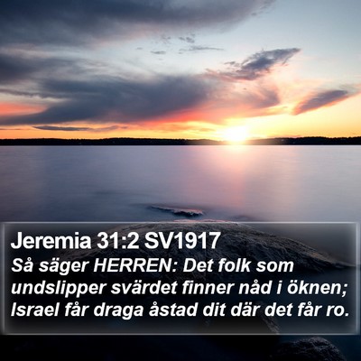 Jeremia 31:2 SV1917 Bible Verse Image