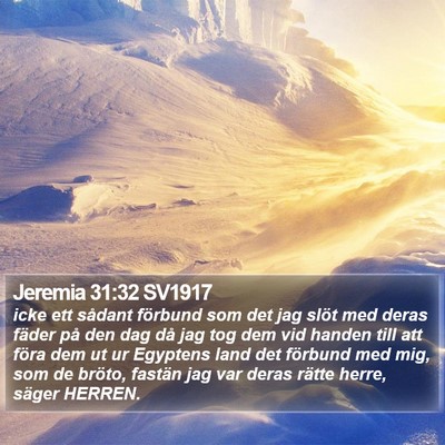 Jeremia 31:32 SV1917 Bible Verse Image
