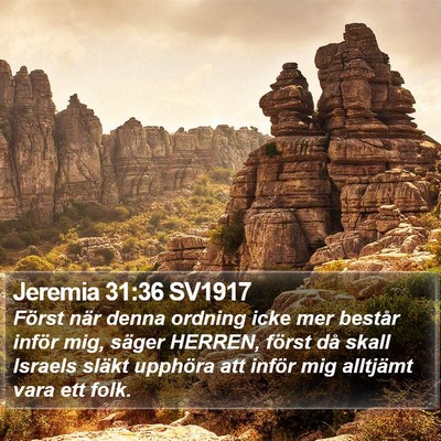 Jeremia 31:36 SV1917 Bible Verse Image