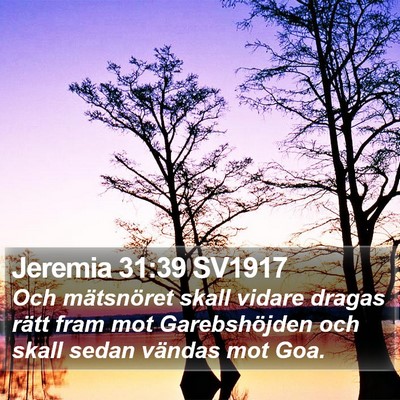 Jeremia 31:39 SV1917 Bible Verse Image