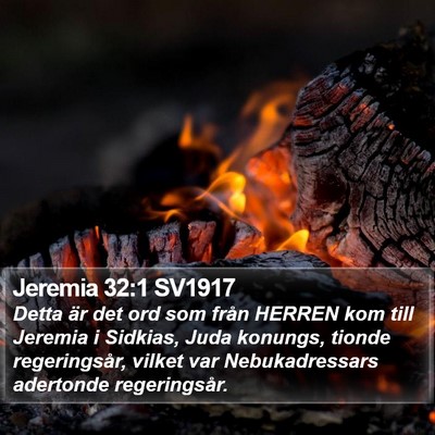 Jeremia 32:1 SV1917 Bible Verse Image