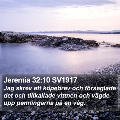 Jeremia 32:10 SV1917 Bible Verse Image