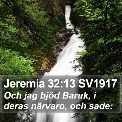 Jeremia 32:13 SV1917 Bible Verse Image