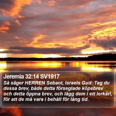 Jeremia 32:14 SV1917 Bible Verse Image