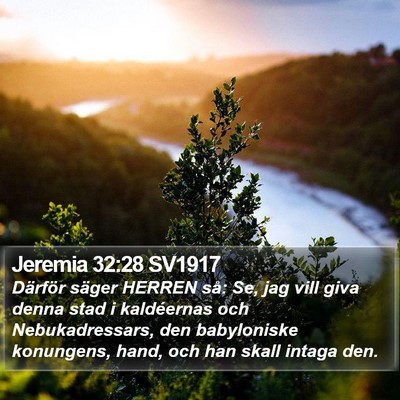 Jeremia 32:28 SV1917 Bible Verse Image