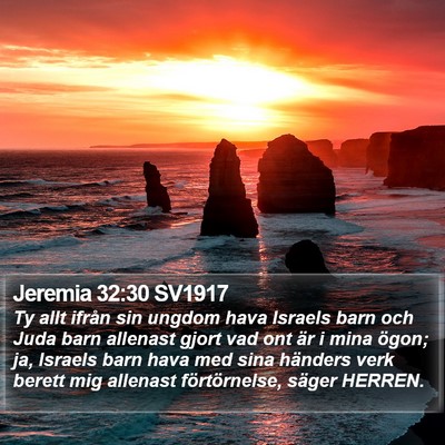Jeremia 32:30 SV1917 Bible Verse Image