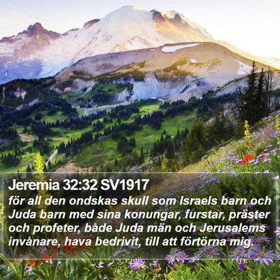 Jeremia 32:32 SV1917 Bible Verse Image