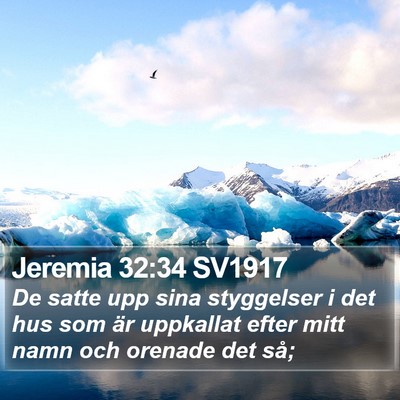 Jeremia 32:34 SV1917 Bible Verse Image