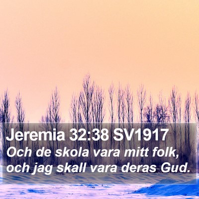 Jeremia 32:38 SV1917 Bible Verse Image