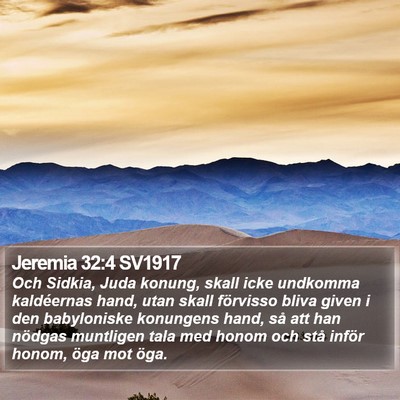 Jeremia 32:4 SV1917 Bible Verse Image