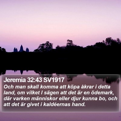 Jeremia 32:43 SV1917 Bible Verse Image