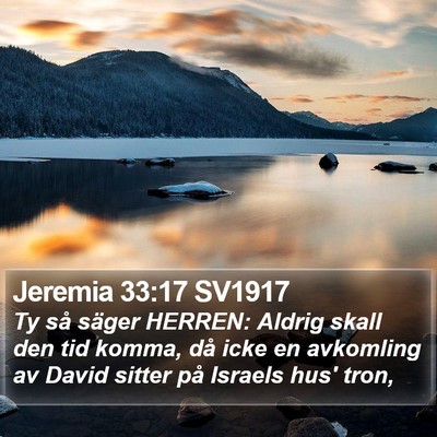 Jeremia 33:17 SV1917 Bible Verse Image
