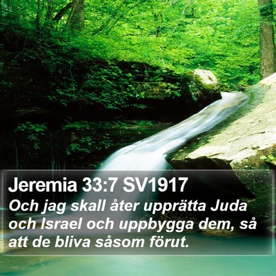 Jeremia 33:7 SV1917 Bible Verse Image