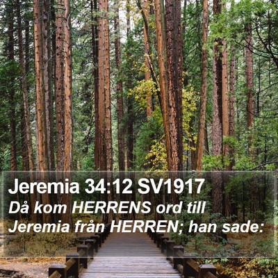Jeremia 34:12 SV1917 Bible Verse Image