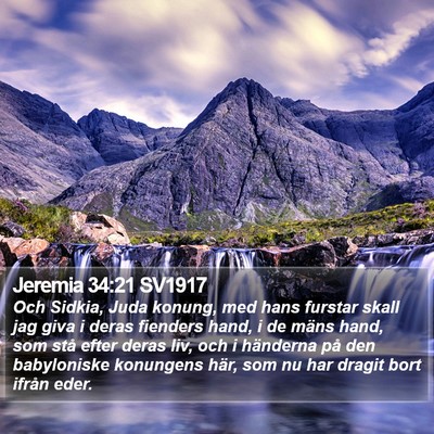 Jeremia 34:21 SV1917 Bible Verse Image
