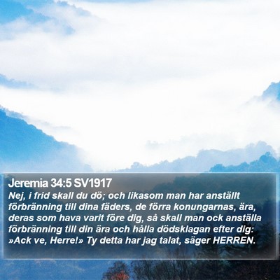 Jeremia 34:5 SV1917 Bible Verse Image