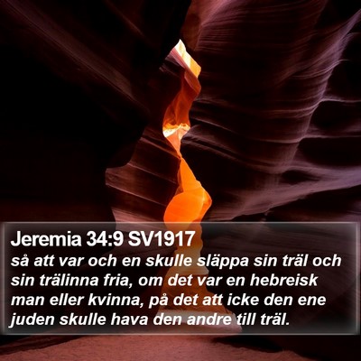 Jeremia 34:9 SV1917 Bible Verse Image