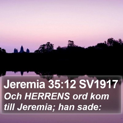 Jeremia 35:12 SV1917 Bible Verse Image