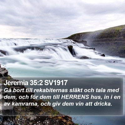 Jeremia 35:2 SV1917 Bible Verse Image