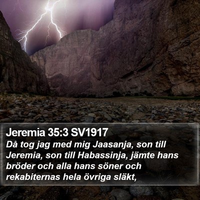 Jeremia 35:3 SV1917 Bible Verse Image