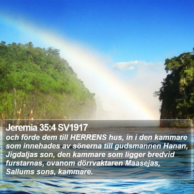 Jeremia 35:4 SV1917 Bible Verse Image