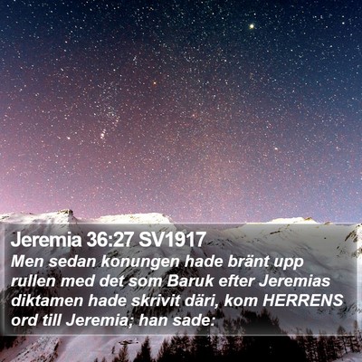Jeremia 36:27 SV1917 Bible Verse Image