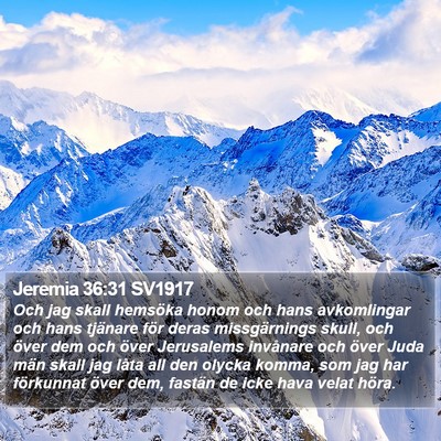Jeremia 36:31 SV1917 Bible Verse Image