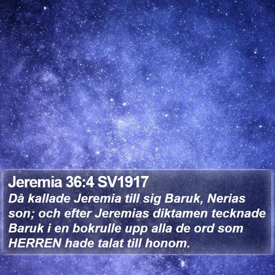 Jeremia 36:4 SV1917 Bible Verse Image
