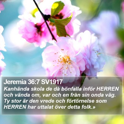 Jeremia 36:7 SV1917 Bible Verse Image