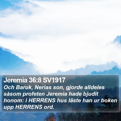Jeremia 36:8 SV1917 Bible Verse Image