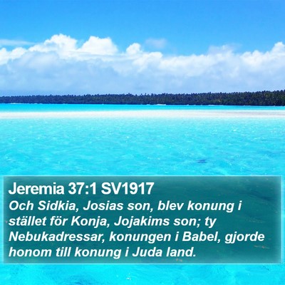 Jeremia 37:1 SV1917 Bible Verse Image