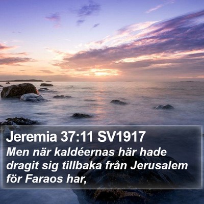Jeremia 37:11 SV1917 Bible Verse Image