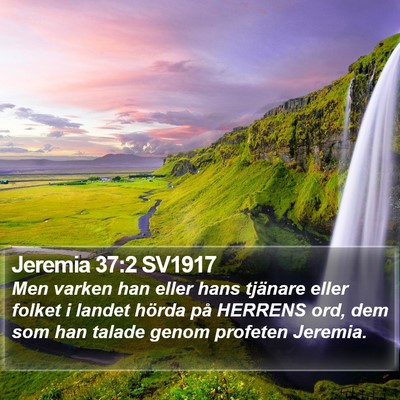 Jeremia 37:2 SV1917 Bible Verse Image