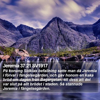 Jeremia 37:21 SV1917 Bible Verse Image