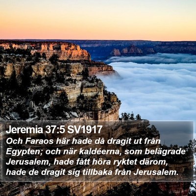 Jeremia 37:5 SV1917 Bible Verse Image