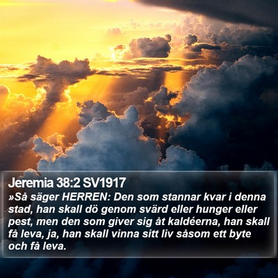 Jeremia 38:2 SV1917 Bible Verse Image