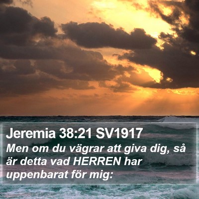 Jeremia 38:21 SV1917 Bible Verse Image