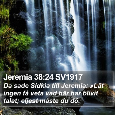 Jeremia 38:24 SV1917 Bible Verse Image