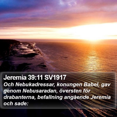 Jeremia 39:11 SV1917 Bible Verse Image