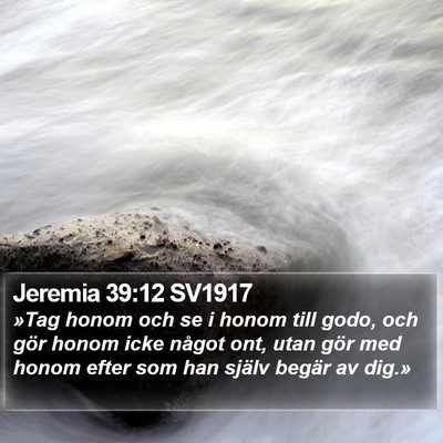 Jeremia 39:12 SV1917 Bible Verse Image
