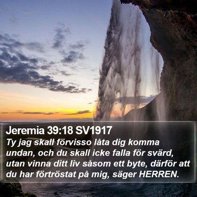 Jeremia 39:18 SV1917 Bible Verse Image