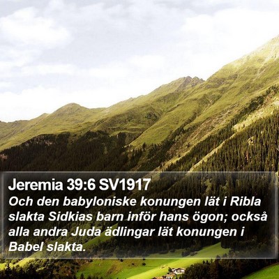 Jeremia 39:6 SV1917 Bible Verse Image