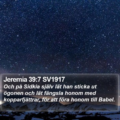 Jeremia 39:7 SV1917 Bible Verse Image