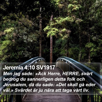 Jeremia 4:10 SV1917 Bible Verse Image