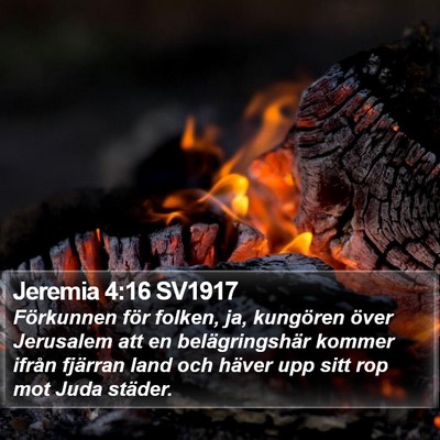 Jeremia 4:16 SV1917 Bible Verse Image