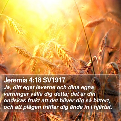 Jeremia 4:18 SV1917 Bible Verse Image