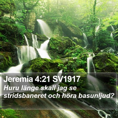 Jeremia 4:21 SV1917 Bible Verse Image