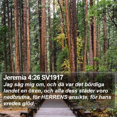 Jeremia 4:26 SV1917 Bible Verse Image
