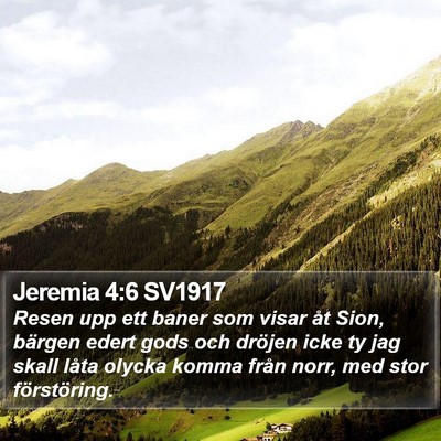Jeremia 4:6 SV1917 Bible Verse Image
